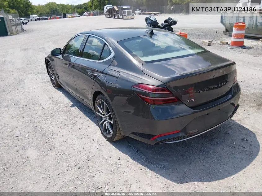 2023 Genesis G70 2.0T Awd VIN: KMTG34TA3PU124186 Lot: 45458995