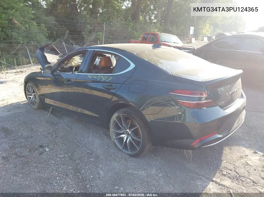 2023 Genesis G70 2.0T Awd VIN: KMTG34TA3PU124365 Lot: 45477953