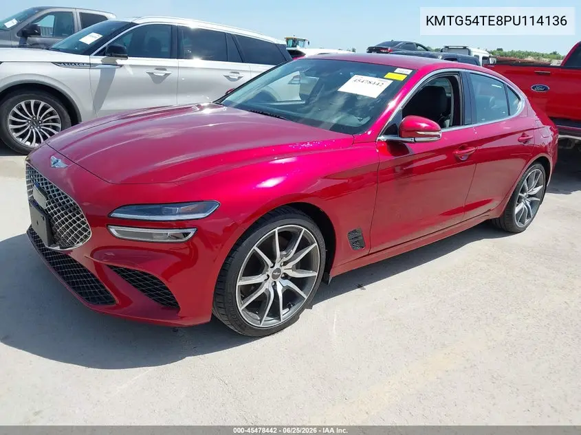 2023 Genesis G70 3.3T Rwd VIN: KMTG54TE8PU114136 Lot: 45478442