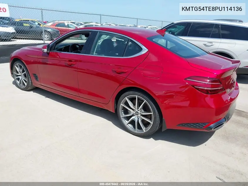 2023 Genesis G70 3.3T Rwd VIN: KMTG54TE8PU114136 Lot: 45478442