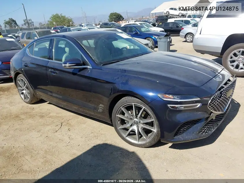 2023 Genesis G70 2.0T Rwd VIN: KMTG34TA4PU124875 Lot: 45501677