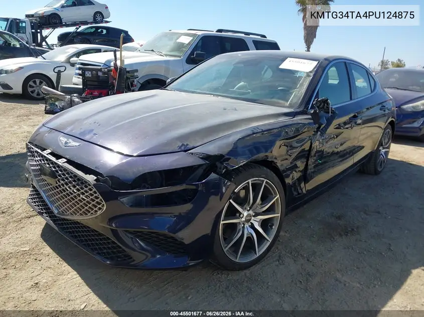 2023 Genesis G70 2.0T Rwd VIN: KMTG34TA4PU124875 Lot: 45501677