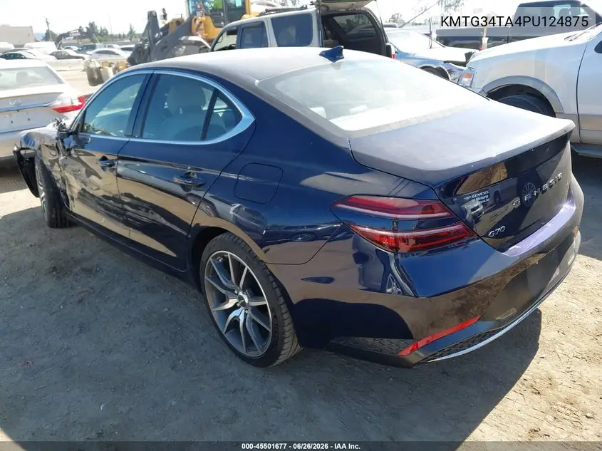 2023 Genesis G70 2.0T Rwd VIN: KMTG34TA4PU124875 Lot: 45501677