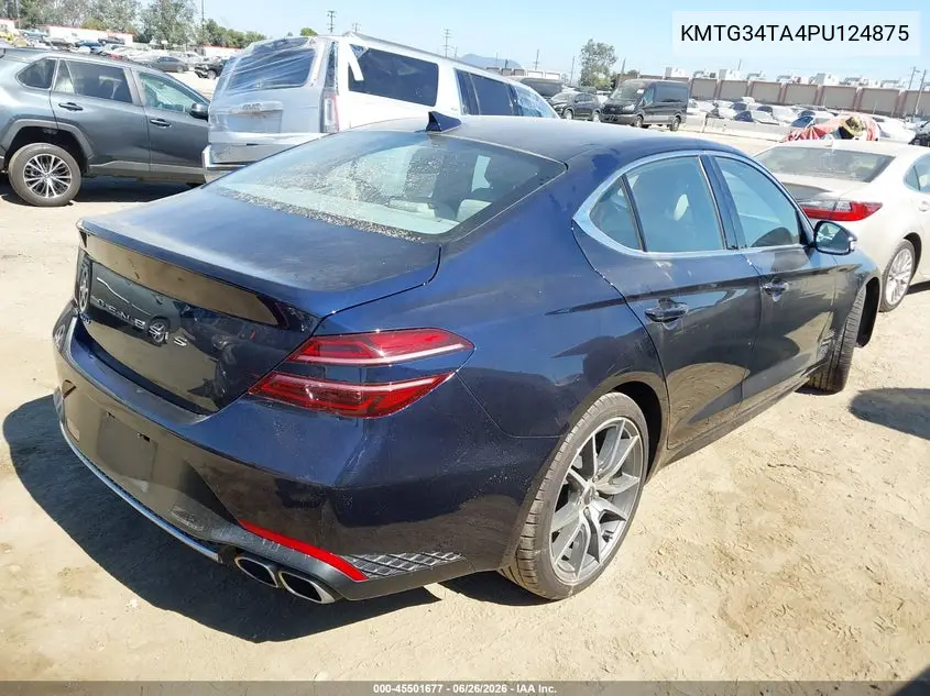 2023 Genesis G70 2.0T Rwd VIN: KMTG34TA4PU124875 Lot: 45501677