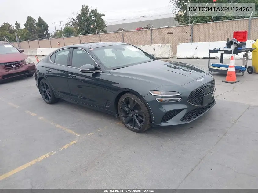 2023 Genesis G70 2.0T Rwd VIN: KMTG34TAXPU124265 Lot: 45549378
