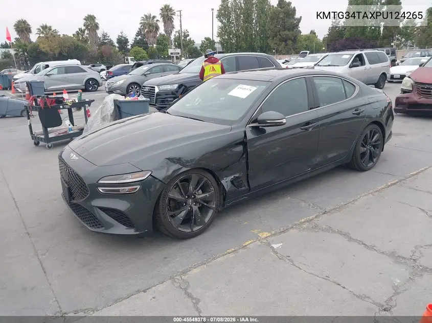 2023 Genesis G70 2.0T Rwd VIN: KMTG34TAXPU124265 Lot: 45549378