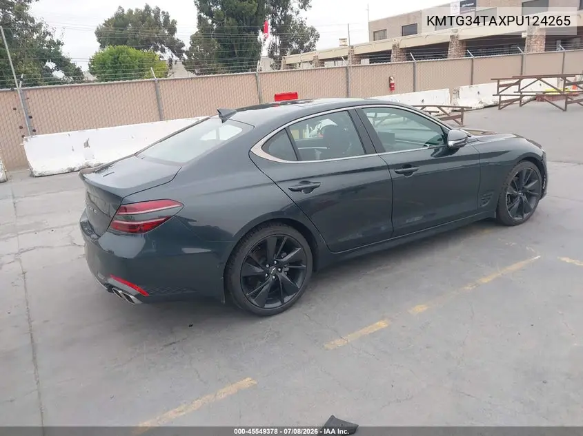 2023 Genesis G70 2.0T Rwd VIN: KMTG34TAXPU124265 Lot: 45549378