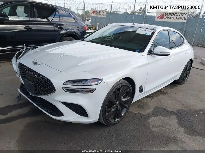 2023 Genesis G70 2.0T Awd VIN: KMTG34TA3PU123006 Lot: 45606723