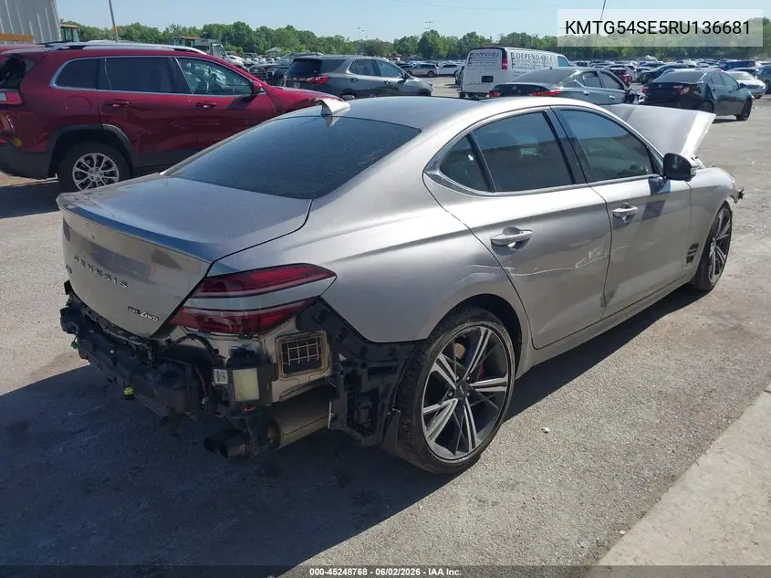 2024 Genesis G70 3.3T Awd Sport Advanced VIN: KMTG54SE5RU136681 Lot: 45248768