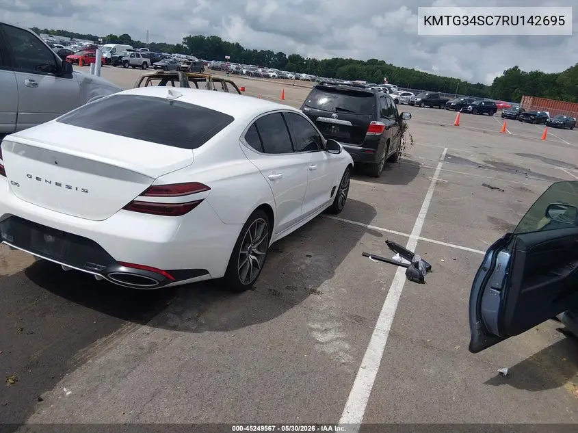 2024 Genesis G70 2.5T Rwd VIN: KMTG34SC7RU142695 Lot: 45249567