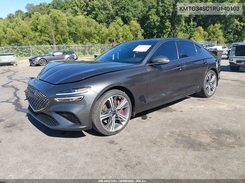 2024 Genesis G70 2.5T Rwd VIN: KMTG34SC1RU140103 Lot: 45321333
