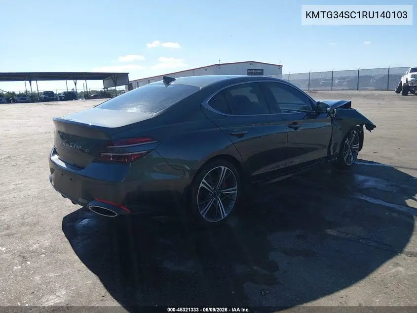 2024 Genesis G70 2.5T Rwd VIN: KMTG34SC1RU140103 Lot: 45321333