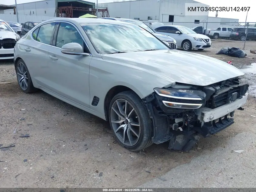 2024 Genesis G70 2.5T Rwd VIN: KMTG34SC3RU142497 Lot: 45434828