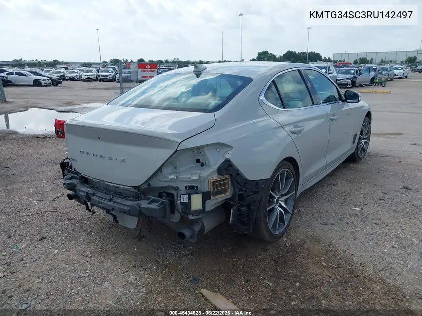 2024 Genesis G70 2.5T Rwd VIN: KMTG34SC3RU142497 Lot: 45434828