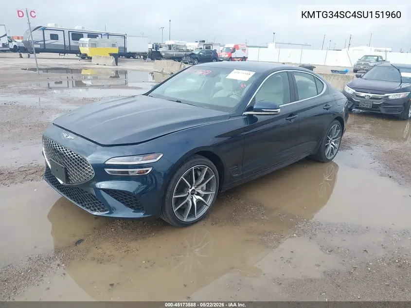 2025 Genesis G70 2.5T Rwd VIN: KMTG34SC4SU151960 Lot: 45173588