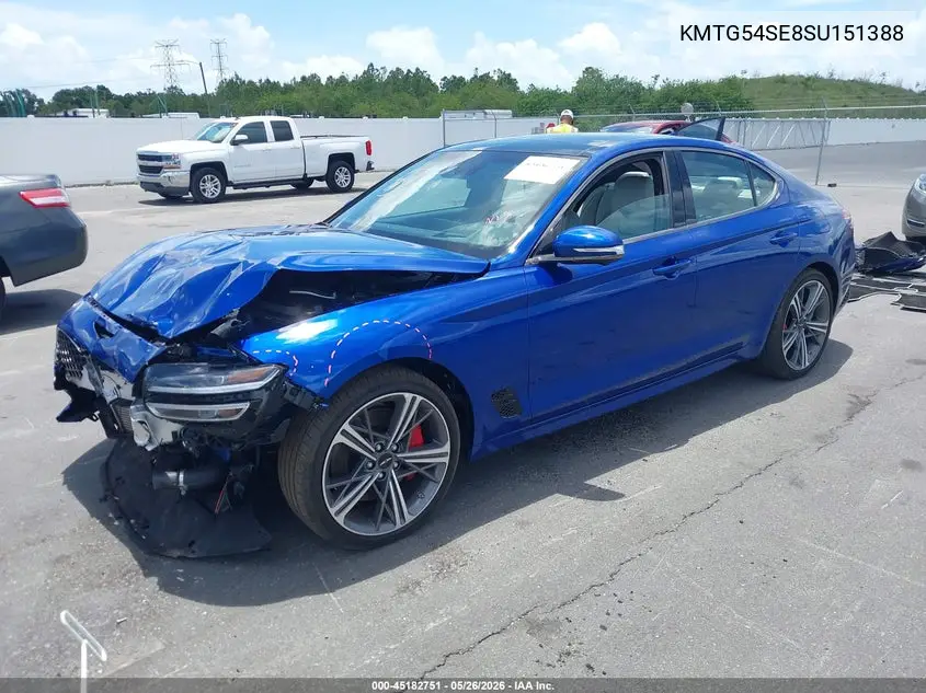 2025 Genesis G70 3.3T Awd Sport Advanced VIN: KMTG54SE8SU151388 Lot: 45182751