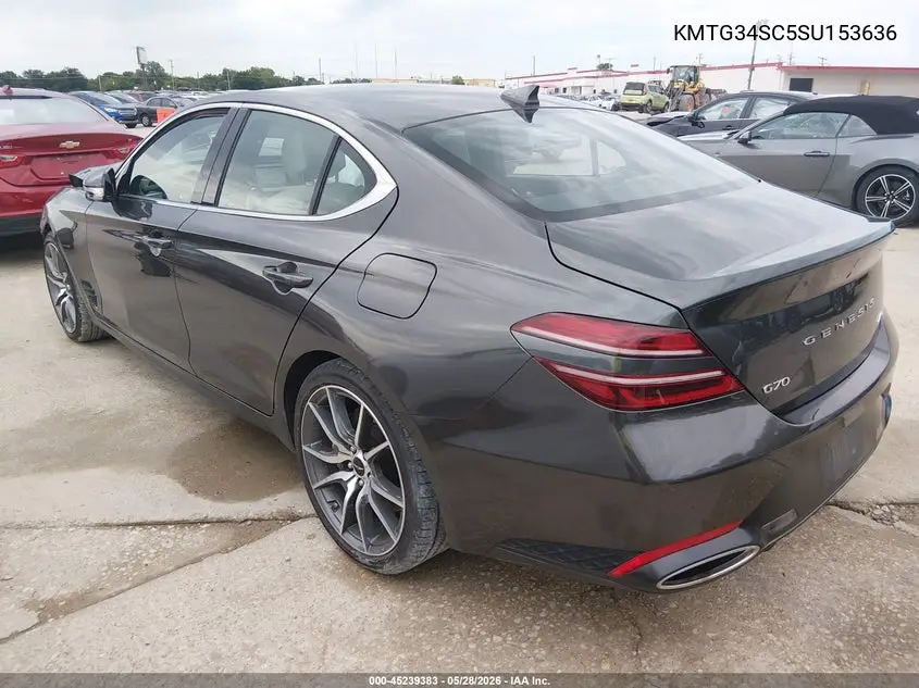 2025 Genesis G70 2.5T Awd VIN: KMTG34SC5SU153636 Lot: 45239383