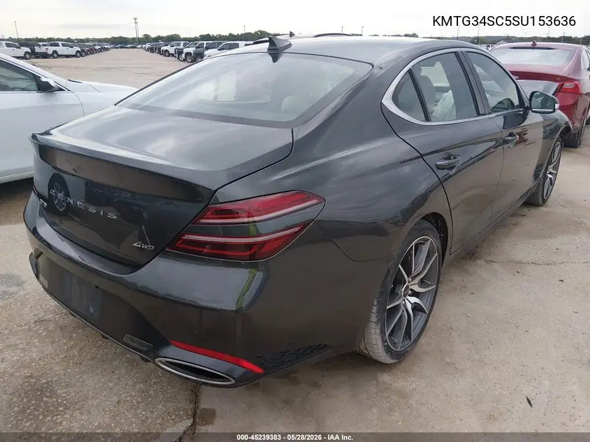 2025 Genesis G70 2.5T Awd VIN: KMTG34SC5SU153636 Lot: 45239383