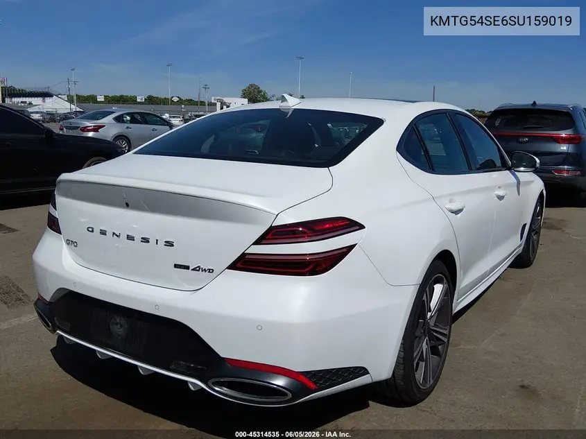 2025 Genesis G70 3.3T Awd Sport Advanced VIN: KMTG54SE6SU159019 Lot: 45314535