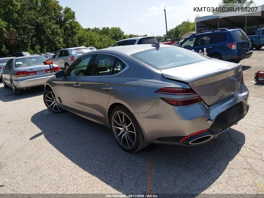 2025 Genesis G70 2.5T Rwd VIN: KMTG34SC3SU155207 Lot: 45363068