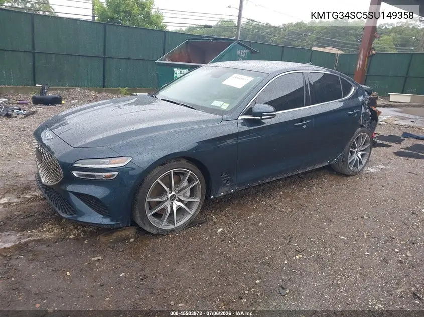 2025 Genesis G70 2.5T Rwd VIN: KMTG34SC5SU149358 Lot: 45503972