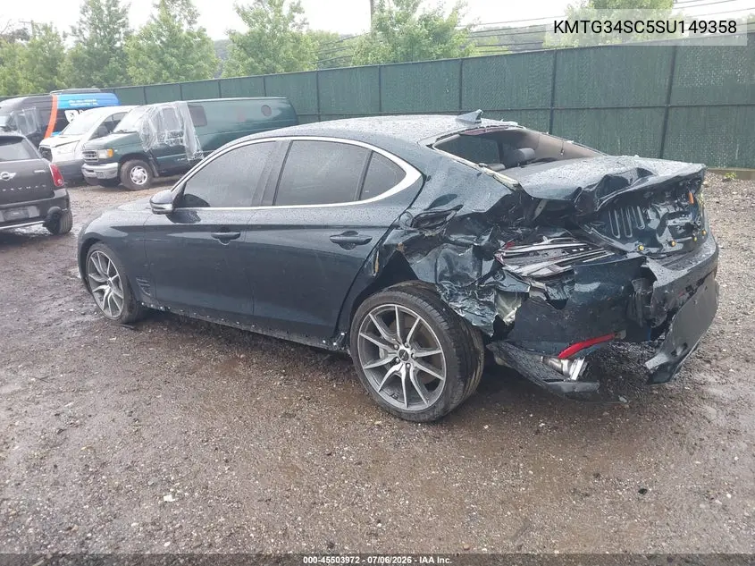 2025 Genesis G70 2.5T Rwd VIN: KMTG34SC5SU149358 Lot: 45503972