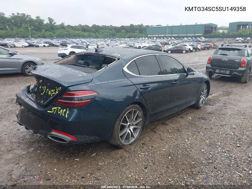 2025 Genesis G70 2.5T Rwd VIN: KMTG34SC5SU149358 Lot: 45503972