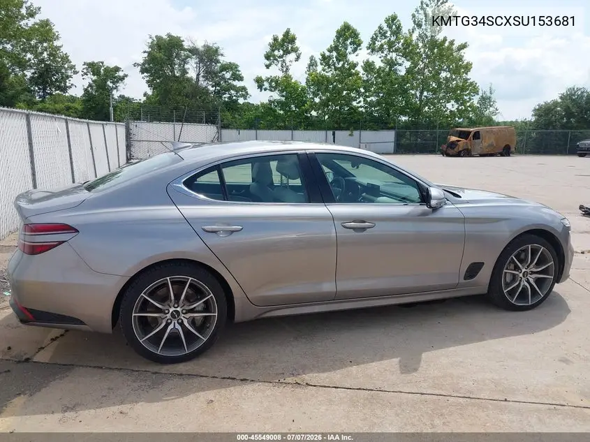 2025 Genesis G70 2.5T Awd VIN: KMTG34SCXSU153681 Lot: 45549008
