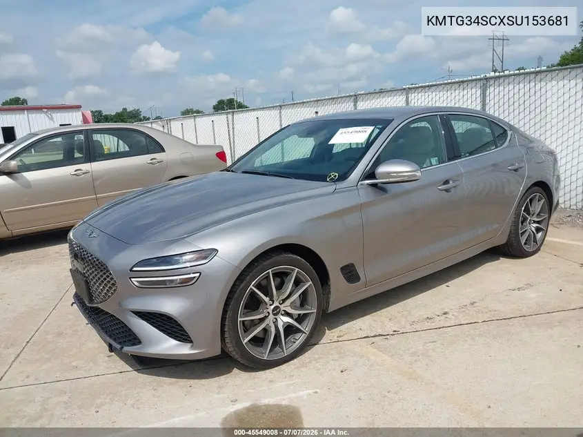 2025 Genesis G70 2.5T Awd VIN: KMTG34SCXSU153681 Lot: 45549008