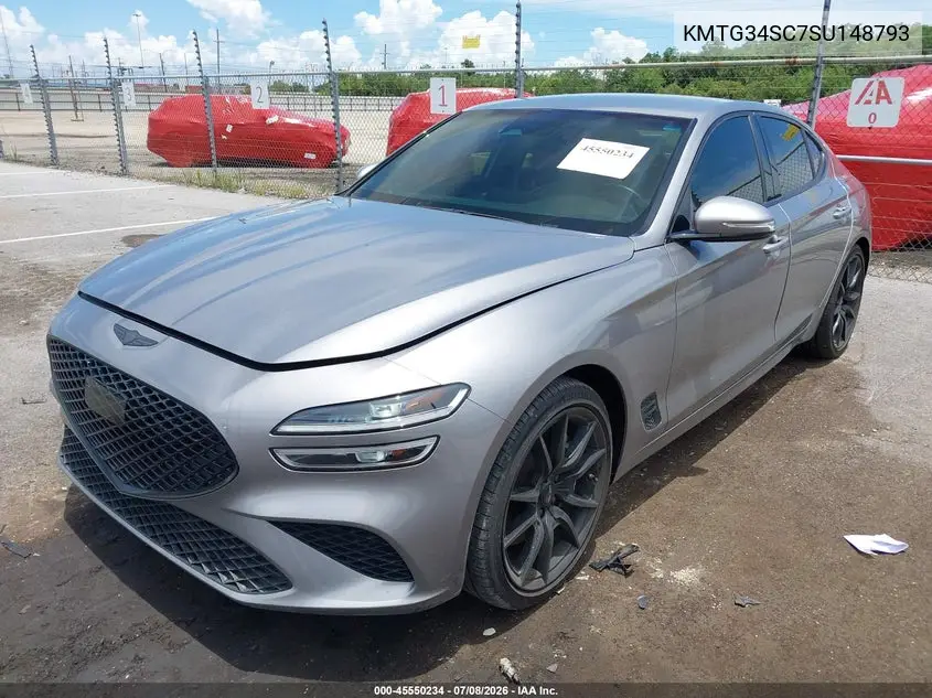 2025 Genesis G70 2.5T Rwd VIN: KMTG34SC7SU148793 Lot: 45550234