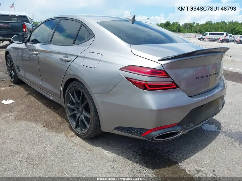 2025 Genesis G70 2.5T Rwd VIN: KMTG34SC7SU148793 Lot: 45550234