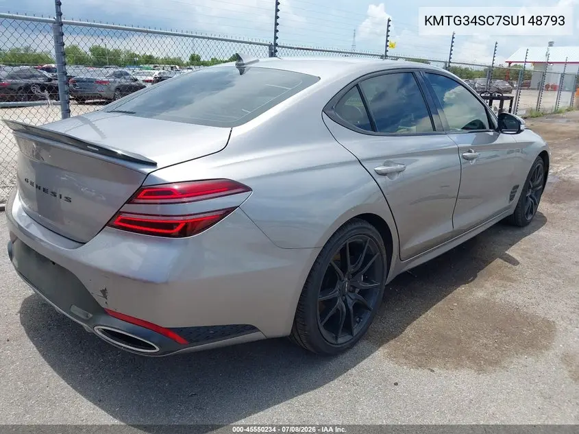 2025 Genesis G70 2.5T Rwd VIN: KMTG34SC7SU148793 Lot: 45550234