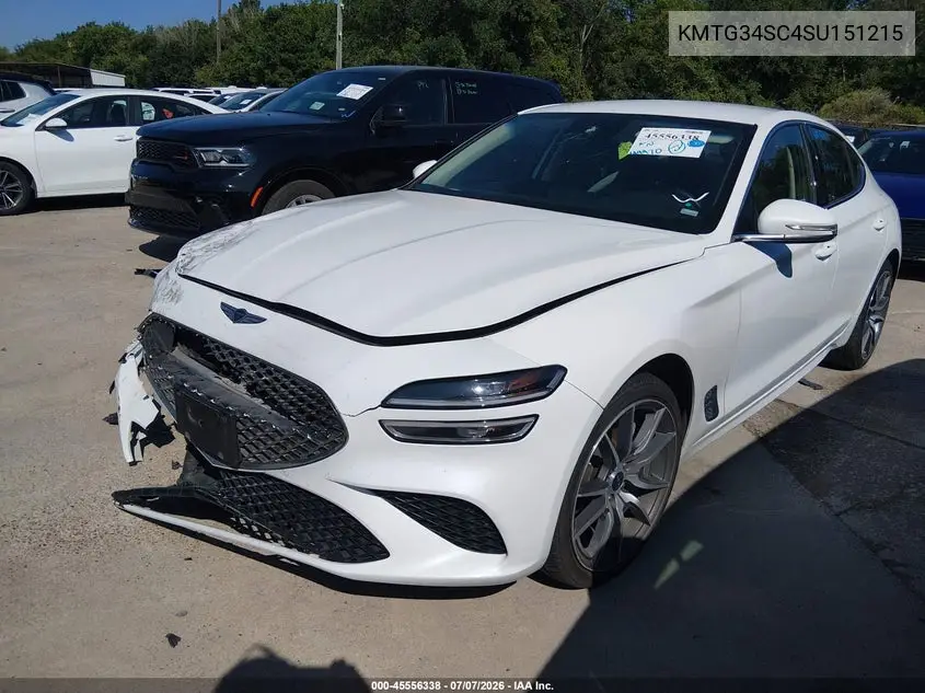 2025 Genesis G70 2.5T Awd VIN: KMTG34SC4SU151215 Lot: 45556338