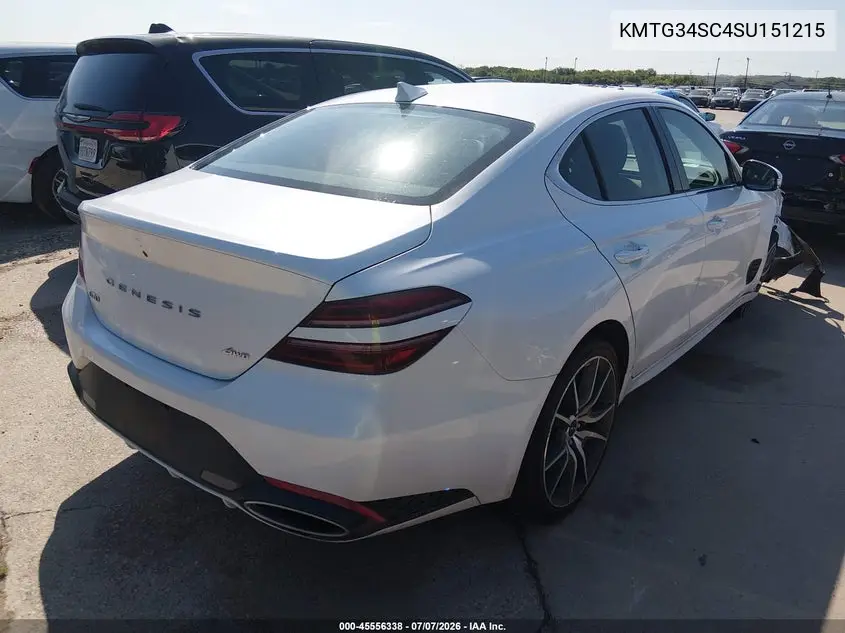 2025 Genesis G70 2.5T Awd VIN: KMTG34SC4SU151215 Lot: 45556338