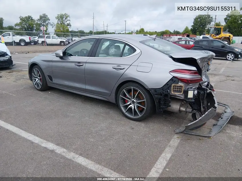 2025 Genesis G70 2.5T Rwd VIN: KMTG34SC9SU155311 Lot: 45624367