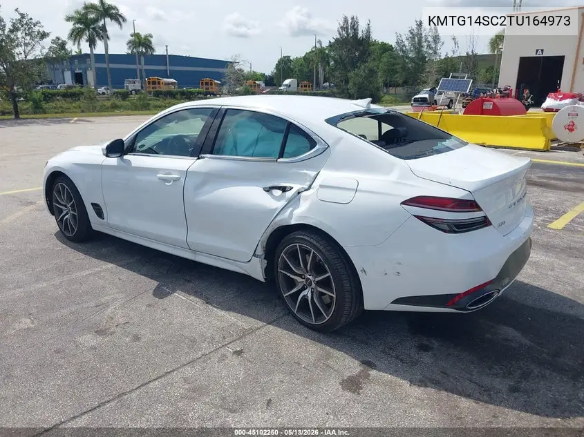 2026 Genesis G70 2.5T Rwd VIN: KMTG14SC2TU164973 Lot: 45102250