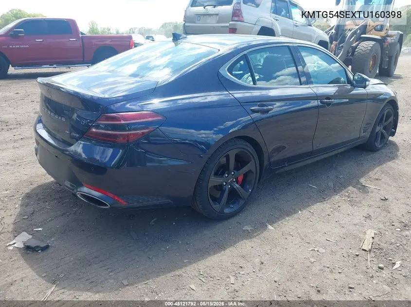 2026 Genesis G70 3.3T Awd Sport Prestige VIN: KMTG54SEXTU160398 Lot: 45121792