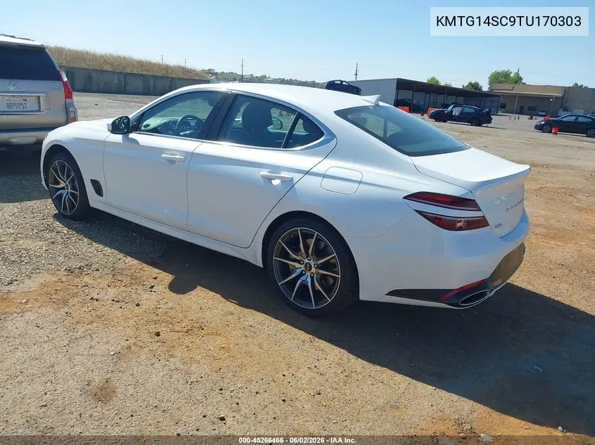 2026 Genesis G70 2.5T Rwd VIN: KMTG14SC9TU170303 Lot: 45266466