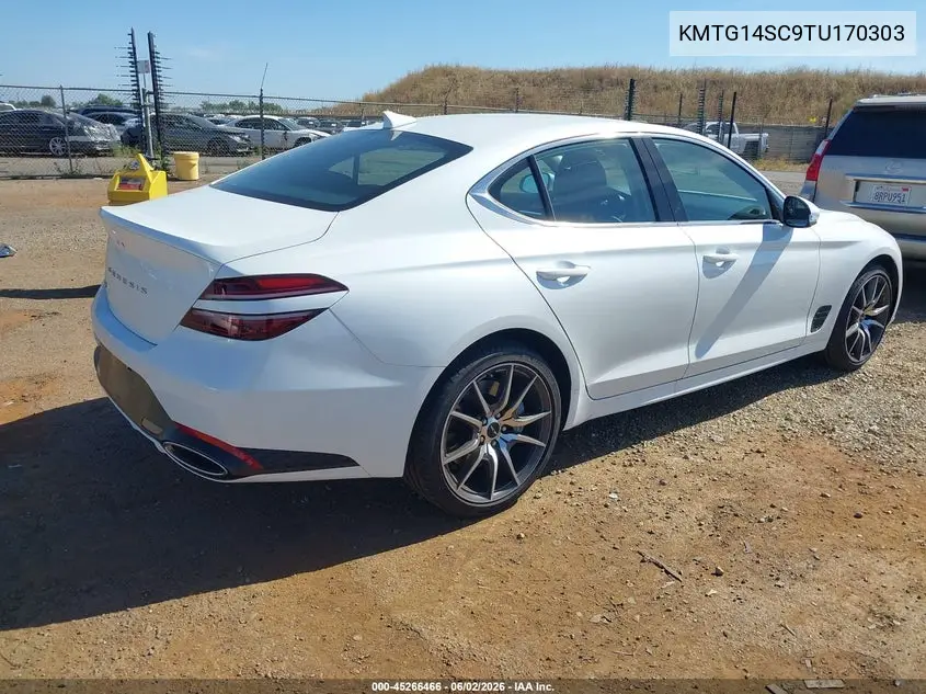 2026 Genesis G70 2.5T Rwd VIN: KMTG14SC9TU170303 Lot: 45266466
