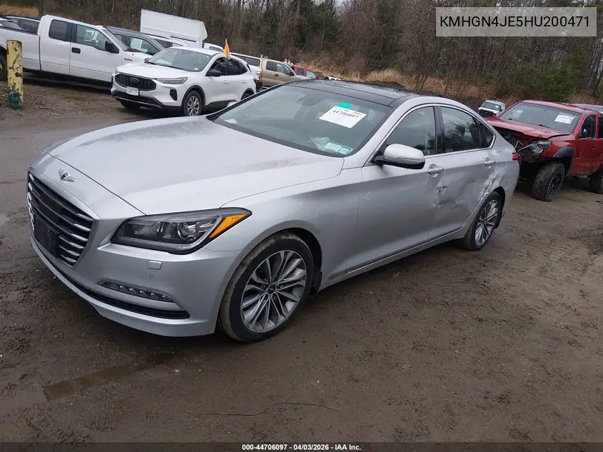 2017 Genesis G80 3.8 VIN: KMHGN4JE5HU200471 Lot: 44706097