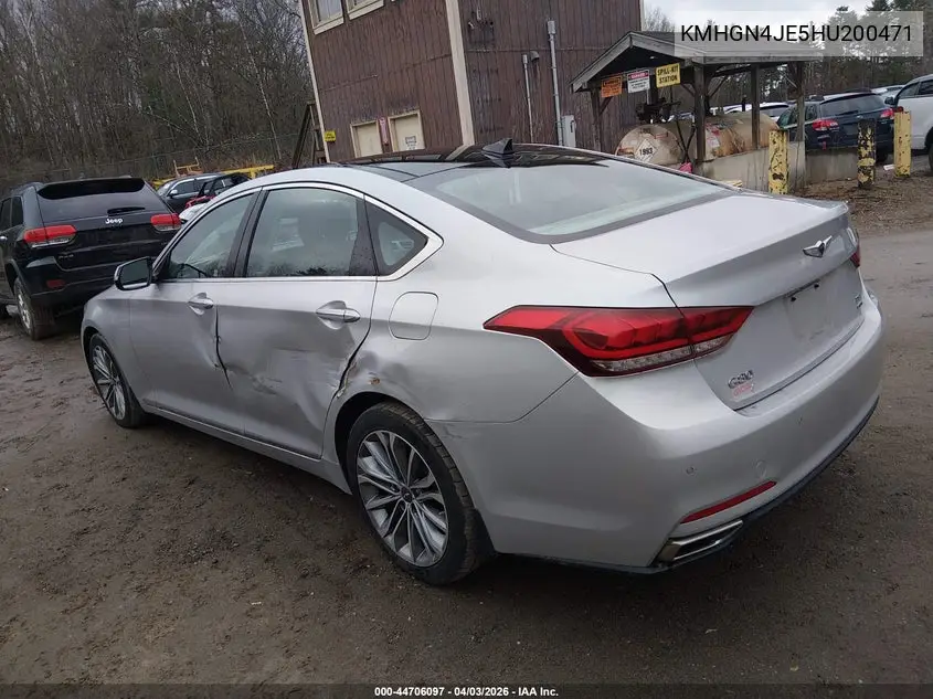 2017 Genesis G80 3.8 VIN: KMHGN4JE5HU200471 Lot: 44706097