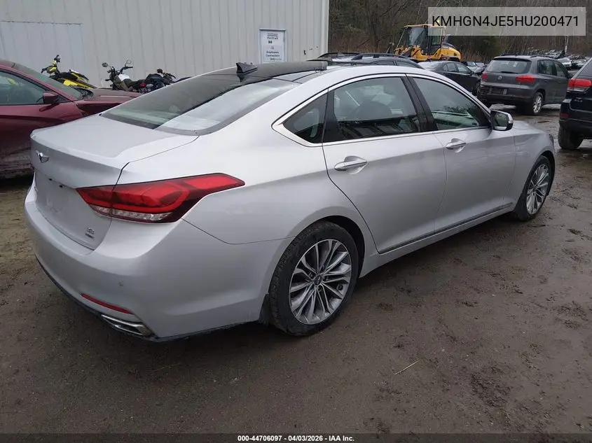 2017 Genesis G80 3.8 VIN: KMHGN4JE5HU200471 Lot: 44706097