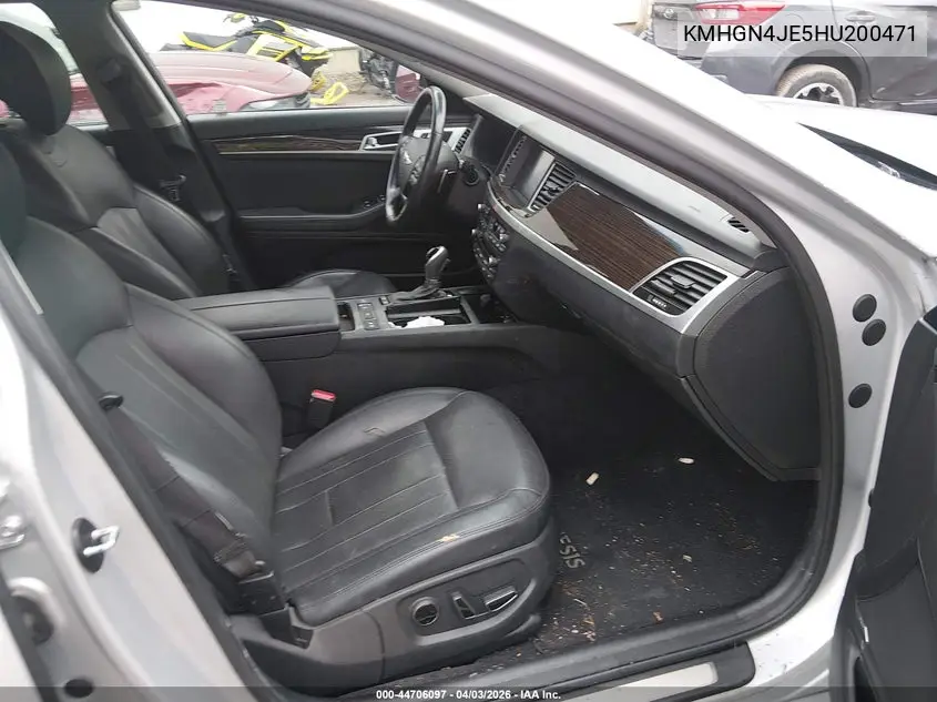 2017 Genesis G80 3.8 VIN: KMHGN4JE5HU200471 Lot: 44706097