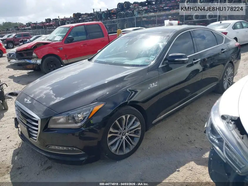 2017 Genesis G80 3.8 VIN: KMHGN4JE8HU178224 Lot: 44774518