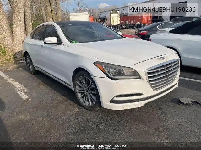 2017 Genesis G80 3.8L VIN: KMHGN4JE9HU190236 Lot: 44799864