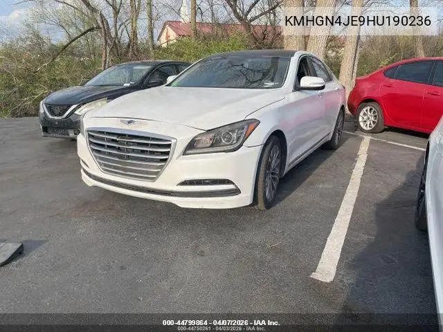 2017 Genesis G80 3.8L VIN: KMHGN4JE9HU190236 Lot: 44799864