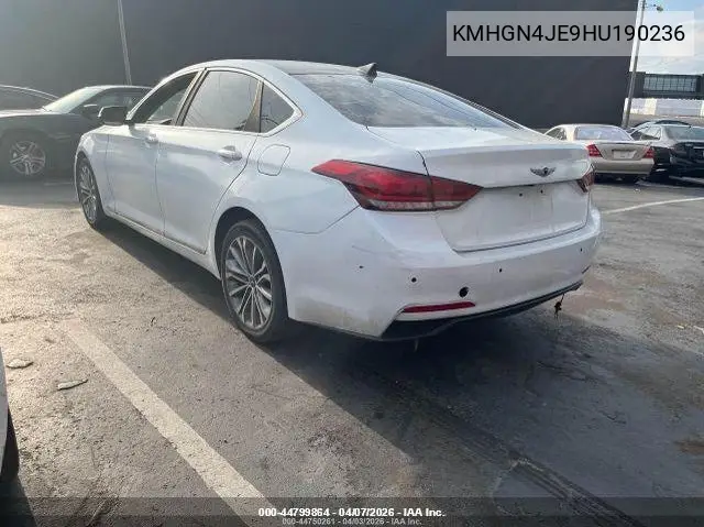 2017 Genesis G80 3.8L VIN: KMHGN4JE9HU190236 Lot: 44799864