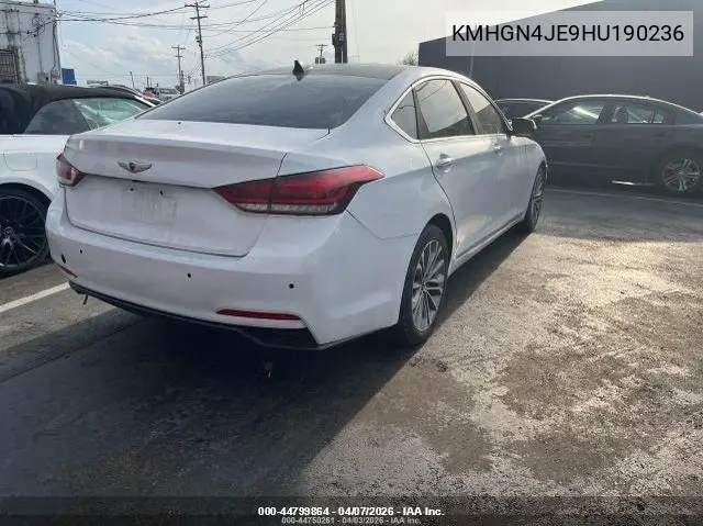 2017 Genesis G80 3.8L VIN: KMHGN4JE9HU190236 Lot: 44799864