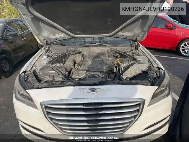 2017 Genesis G80 3.8L VIN: KMHGN4JE9HU190236 Lot: 44799864