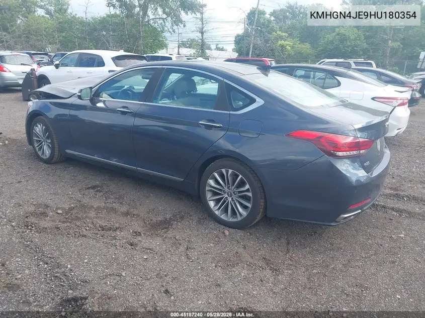 2017 Genesis G80 3.8 VIN: KMHGN4JE9HU180354 Lot: 45187240